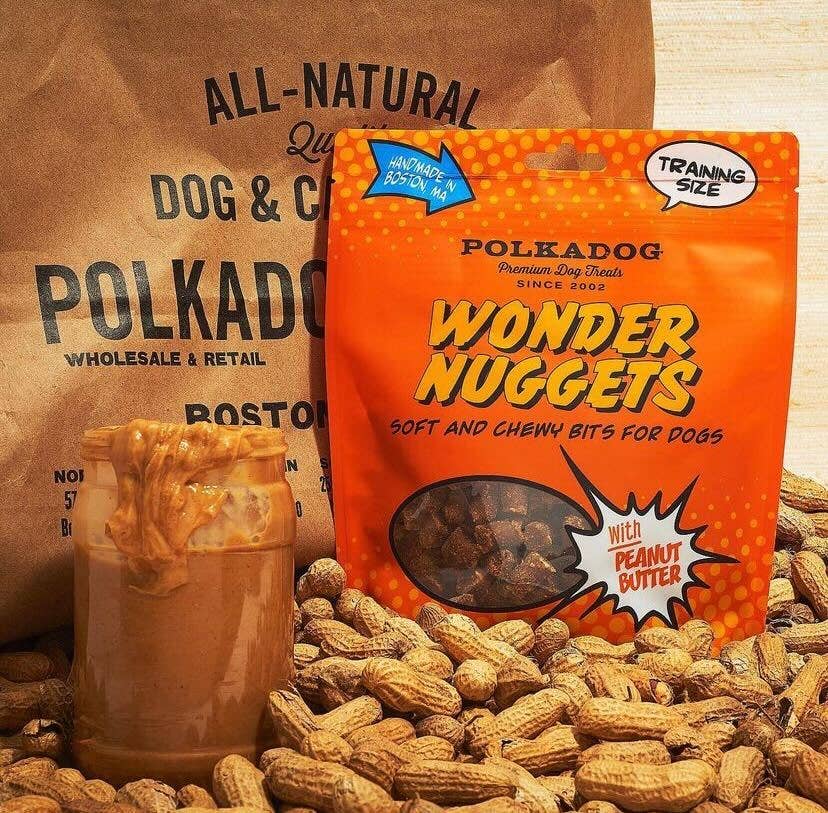 Polkadog Wonder Nuggets, Peanut Butter - 10oz - Dog Treats