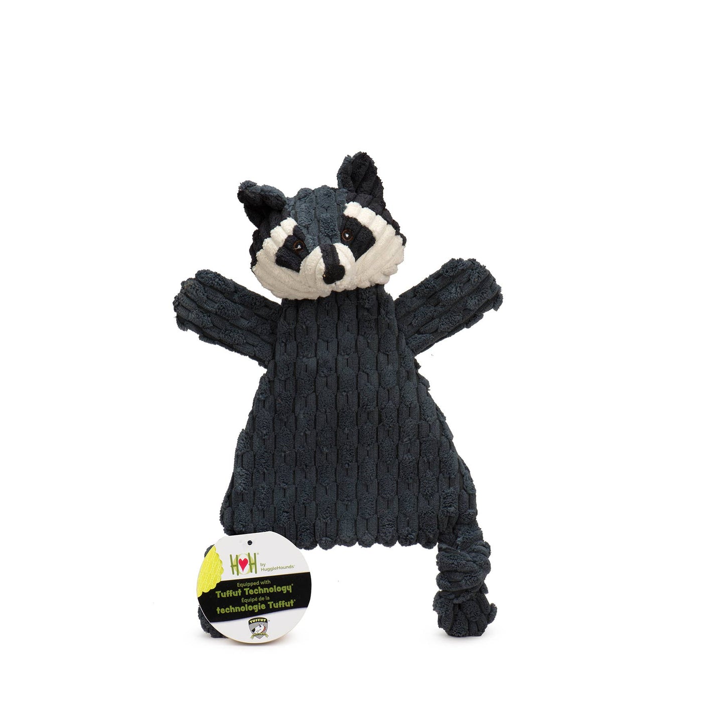 Reggie Raccoon HuggleFlatties™ Plush Dog Toy
