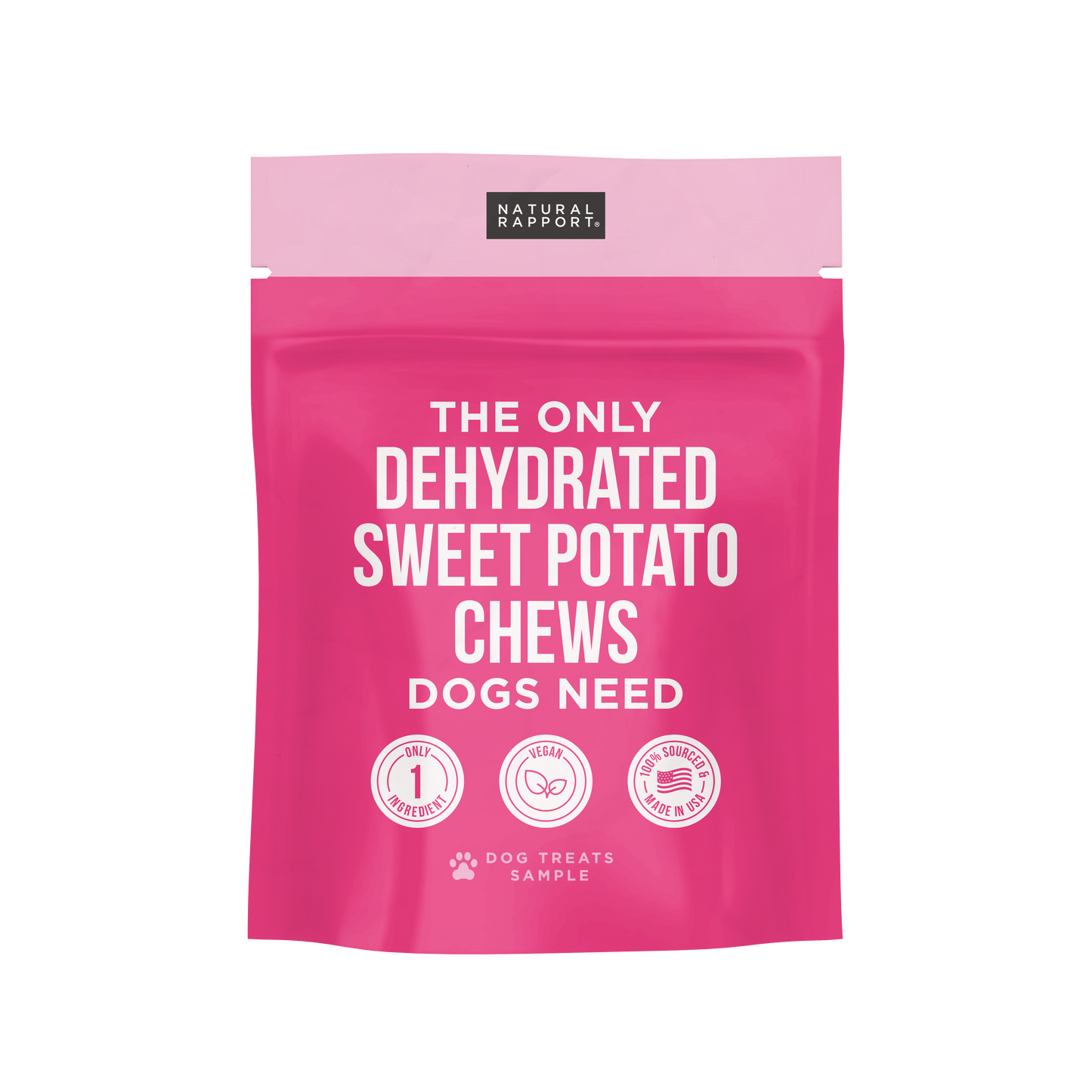 Natural Rapport The Only Dehydrated Sweet Potato Chews Dogs Need