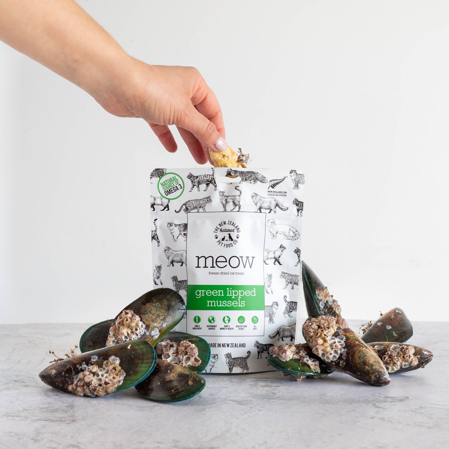 NZ Meow Green Mussel Treats 1.76oz