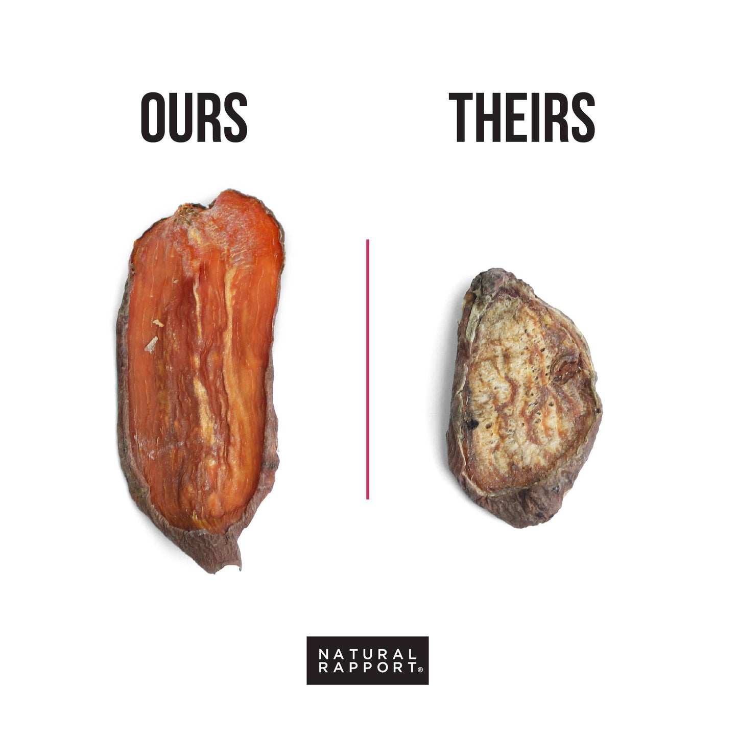 Natural Rapport The Only Dehydrated Sweet Potato Chews Dogs Need