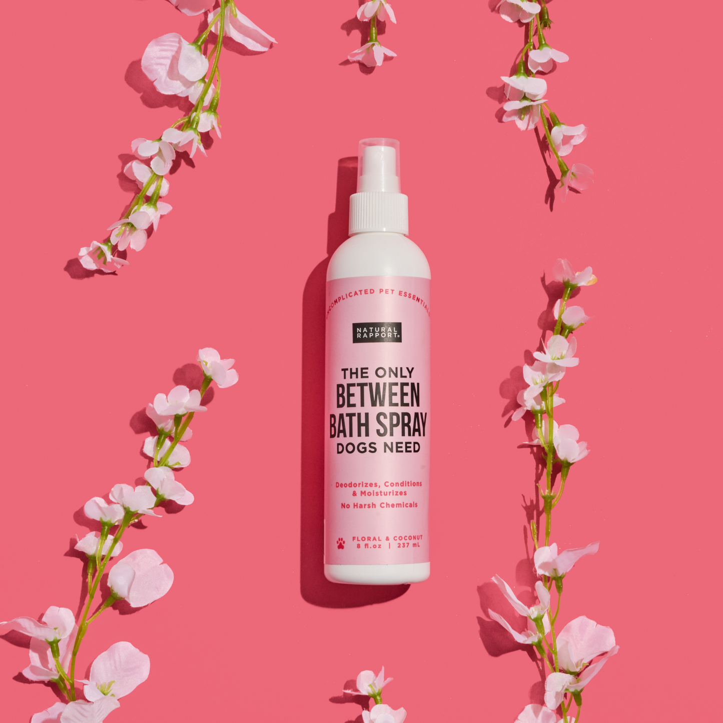 Natural Rapport The Only Between Bath Spray Dogs Need - Floral & Coconut