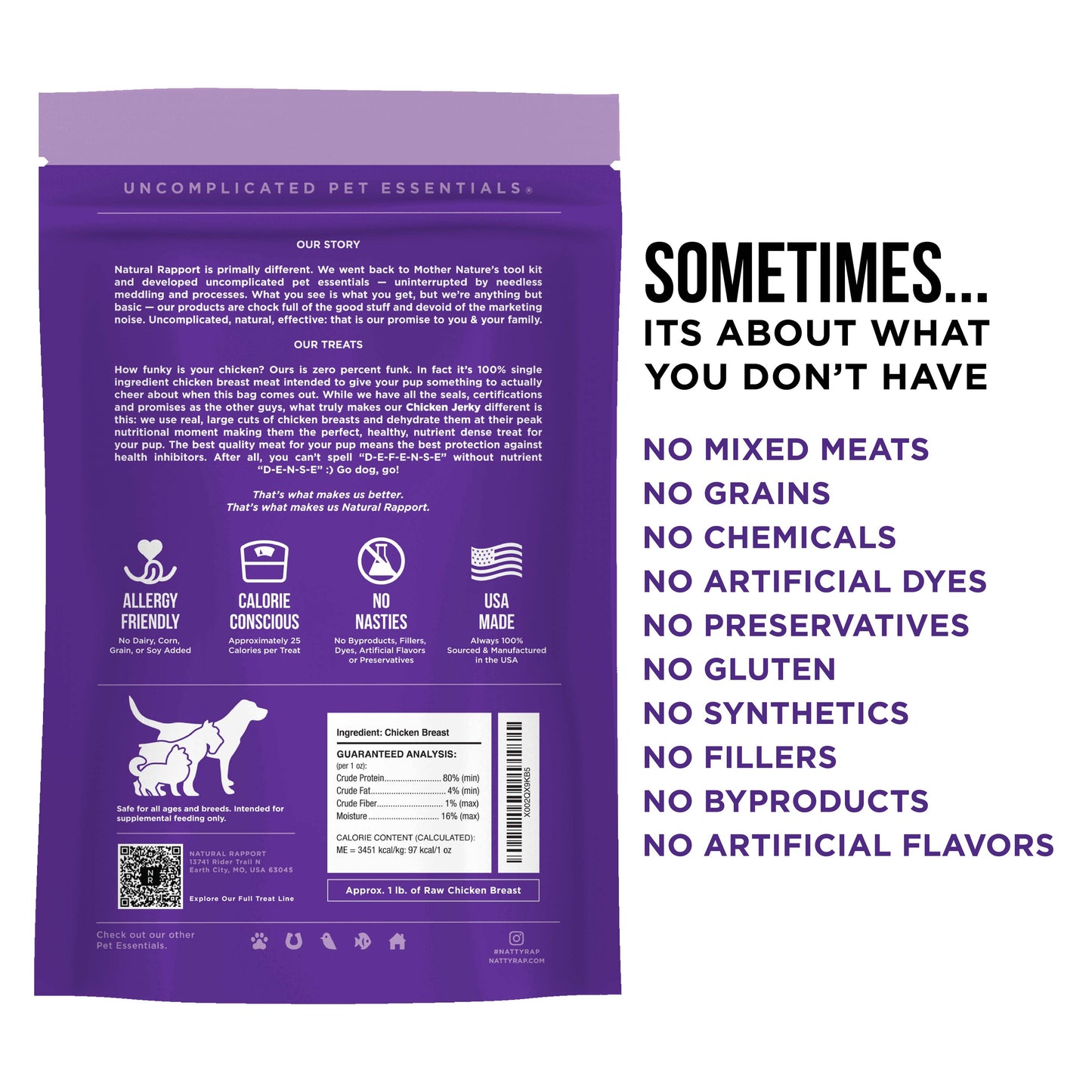 Natural Rapport The Only Dehydrated Chicken Jerky Dogs Need