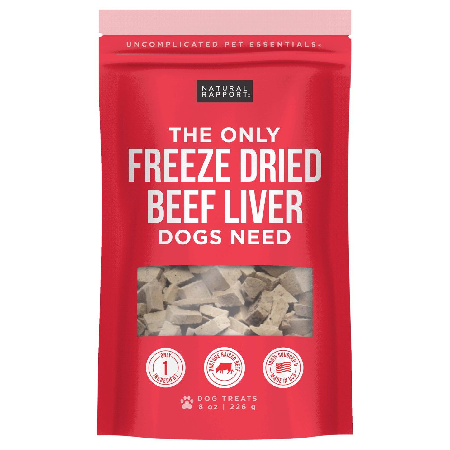 Natural Rapport The Only Freeze Dried Beef Liver Dogs Need