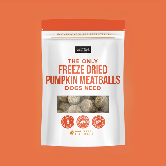 The Only Freeze Dried Pumpkin Meatballs Dogs Need