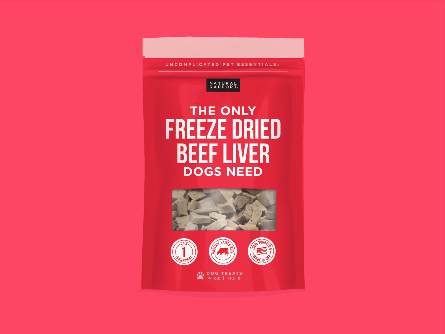 Natural Rapport The Only Freeze Dried Beef Liver Dogs Need