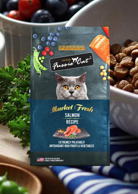 Fussie Cat Dry Market Fresh Salmon Cat Food 3.5lb