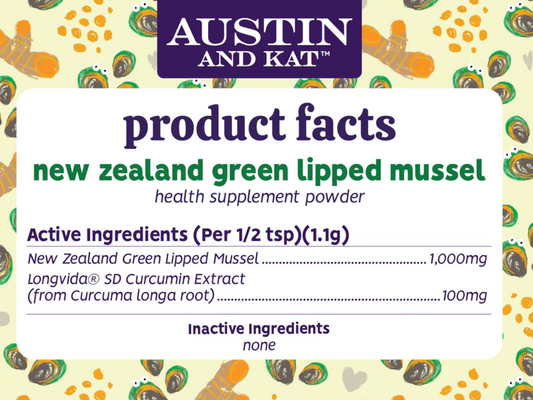 Austin & Kat Green Lipped Mussel Mobility  Dog Topper 66g