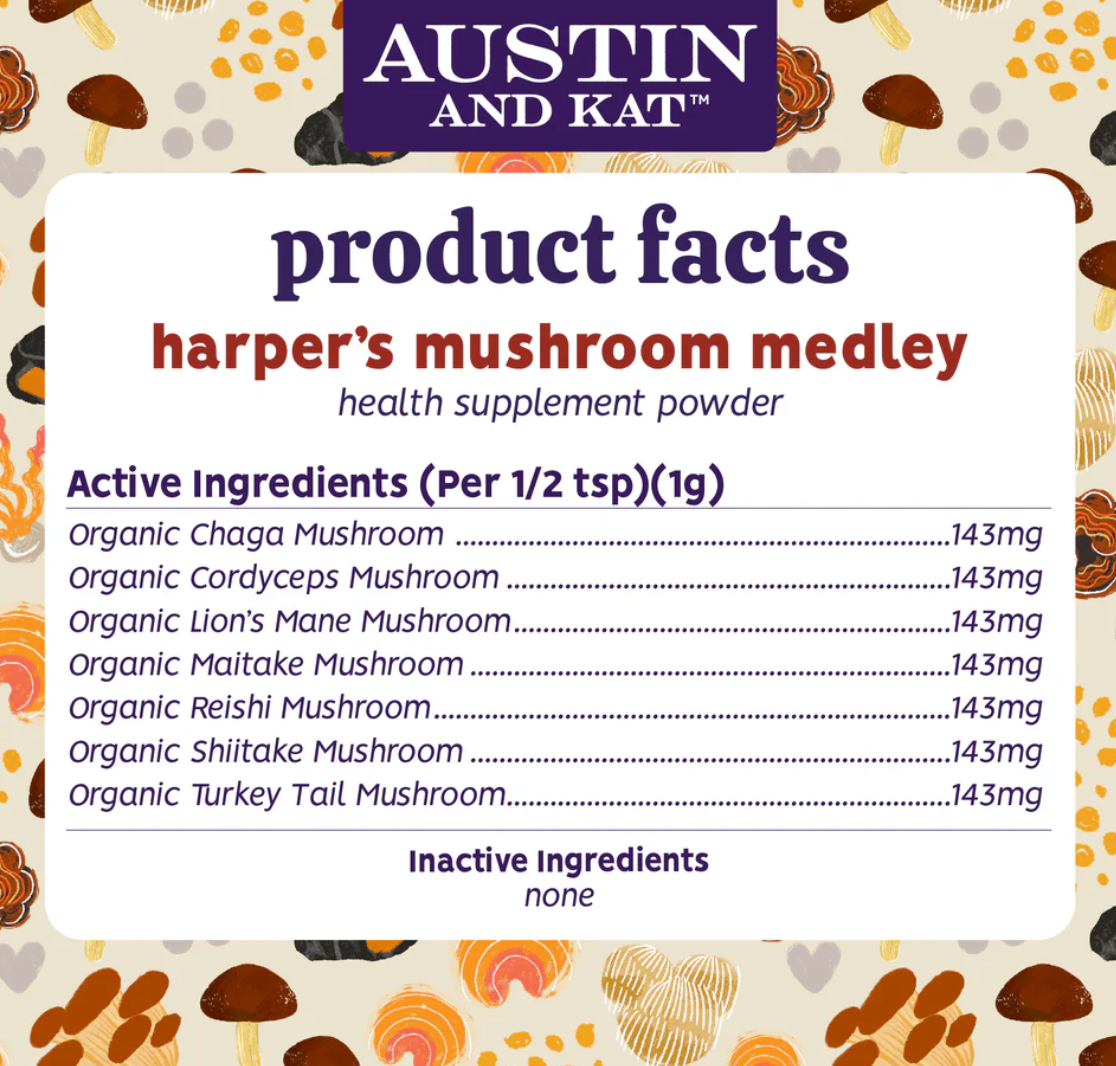 Austin & Kat Harper's Mushroom Medley Dog Topper 60g