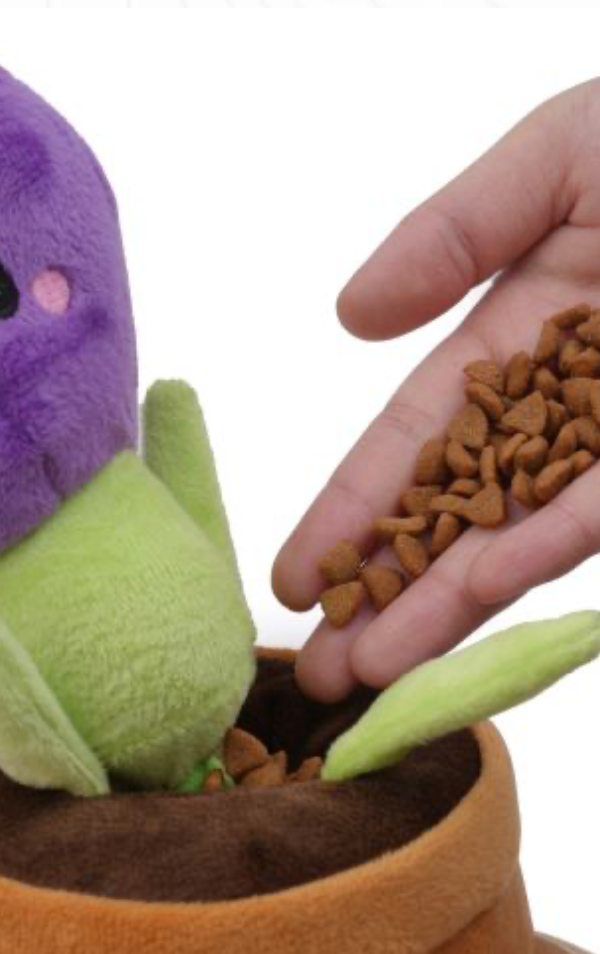 Territory Dog Toy Tug & Treat Purple Flower 16"