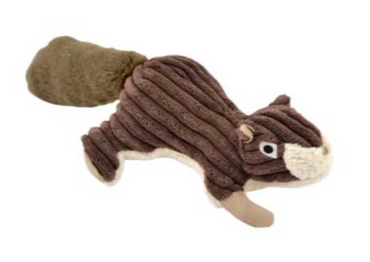Tall Tails Dog Toy Corduroy Squirrel w/ Squeaker 12"