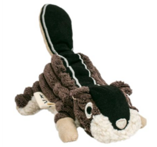 Tall Tails Dog Toy Corduroy Chipmunk w/ Squeaker Brown 5"