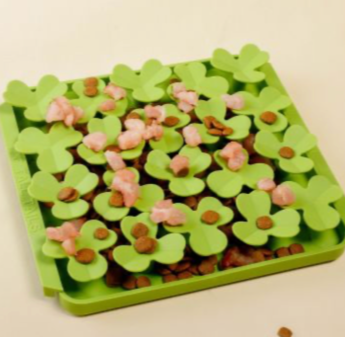 Tall Tails Dog Toy Forage Mat Silicone Clover Green 8.5"