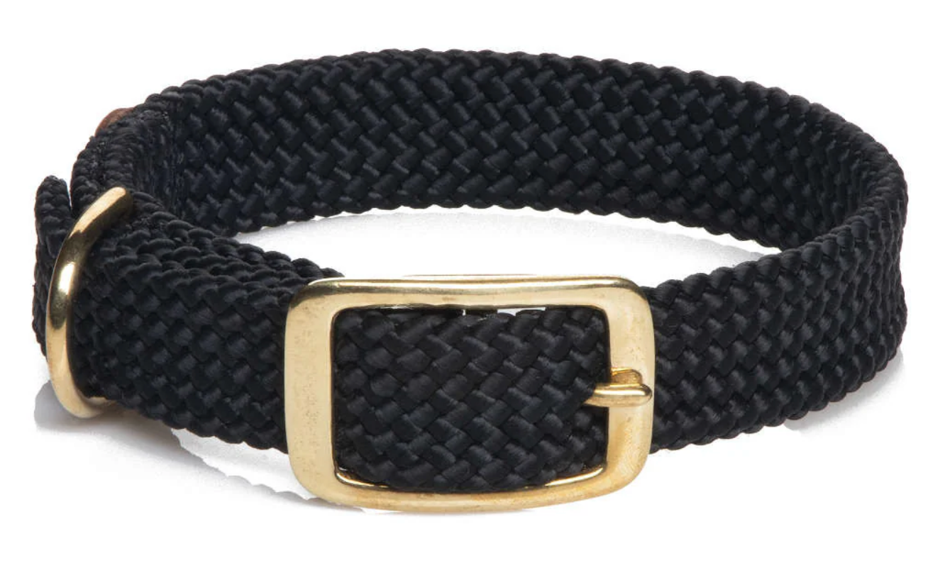 Mendota Dbl- Braid Collar- 1"w up to 21"