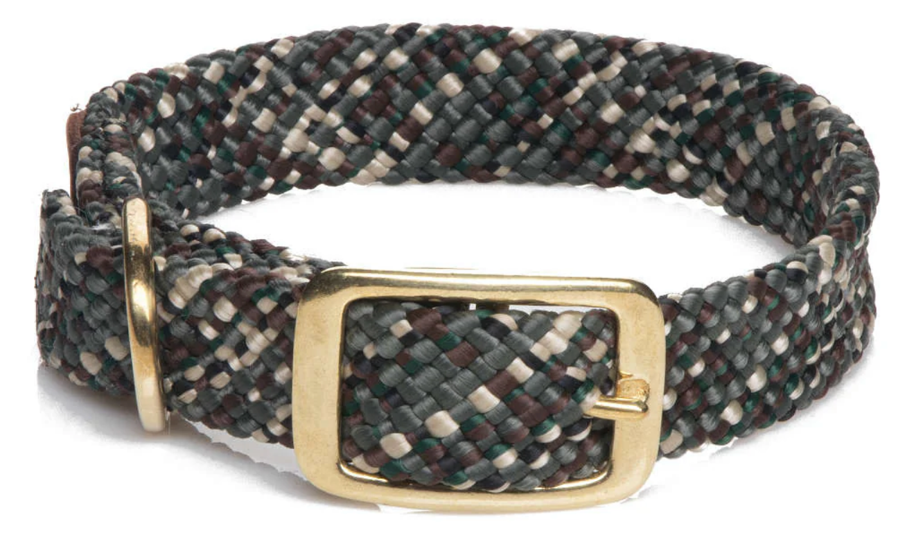 Mendota Dbl- Braid Collar- 1"w up to 21"