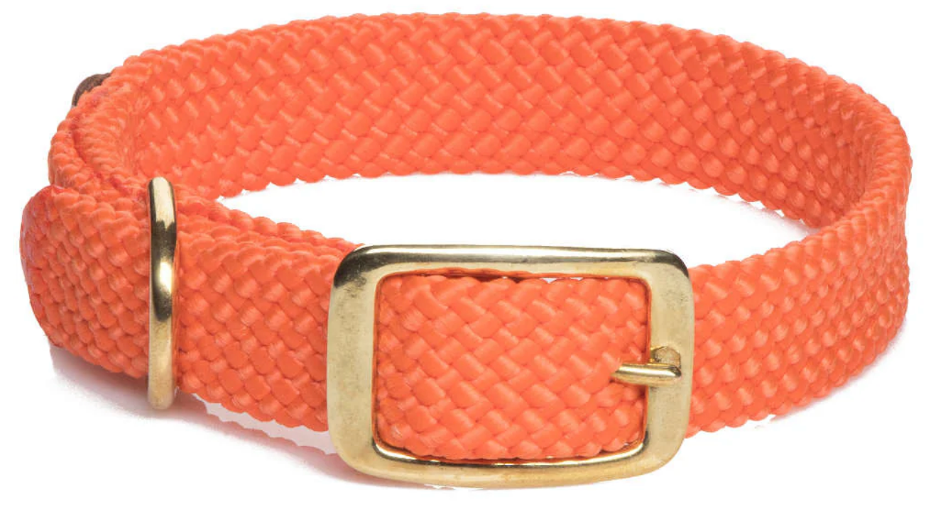 Mendota Dbl- Braid Collar- 1"w up to 21"
