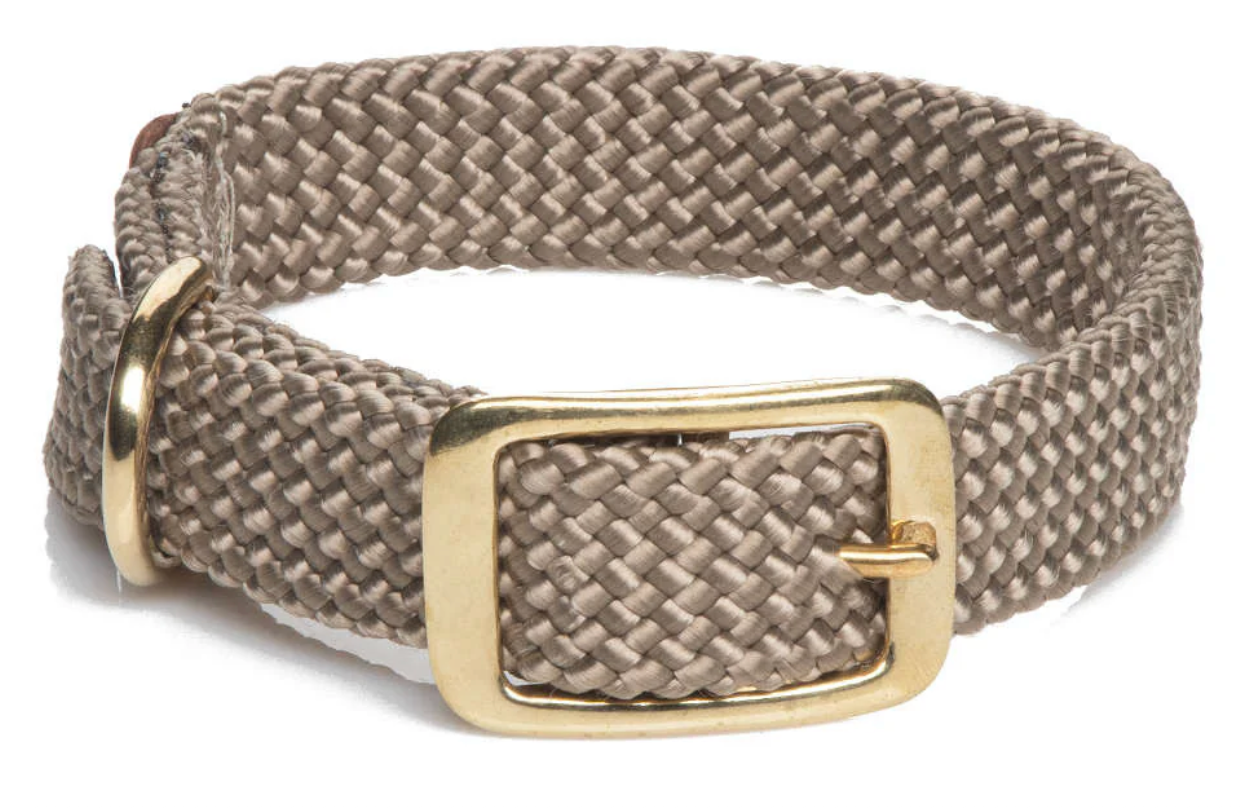 Mendota Dbl- Braid Collar- 1"w up to 21"