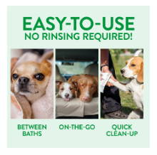 TropiClean Dog Grooming Waterless Shampoo Hypo Allergenic 7.4 oz