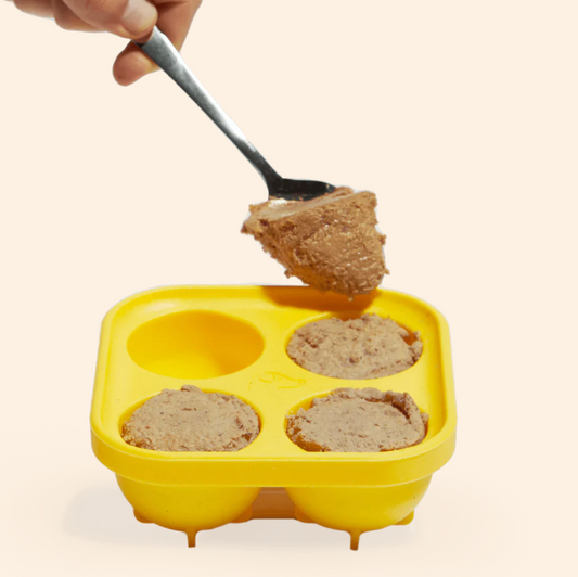 Woof Dog Toy Pupsicle Treat Tray Yellow Small