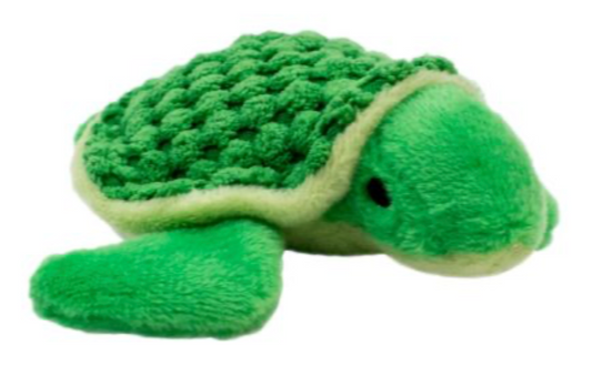 Tall Tails Dog Toy Plush Squeaker Turtle 4"