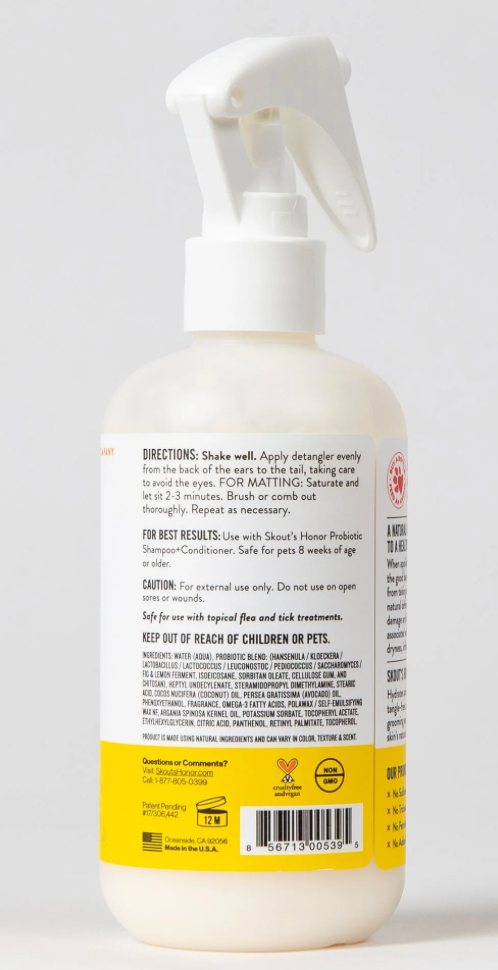 SK HONOR GROOMING PROBIOTIC / DETANGLER 8 OZ HONEYSUCKLE
