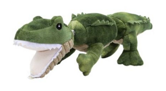 TALL TAILS DOG TOY JOINTED PLUSH ALLIGATOR 14"
