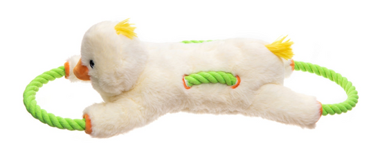 Growl Dog Toy Haystackerz Duck Yellow