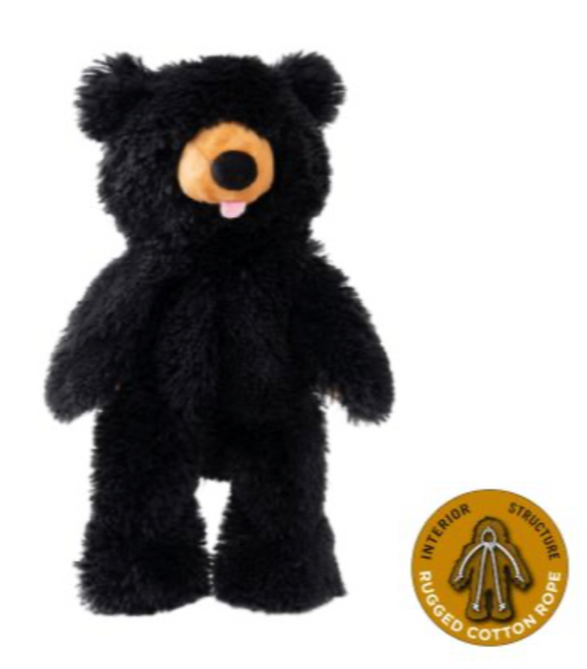 Tall Tails Dog Toy Plush Stuffless Black Bear 20"
