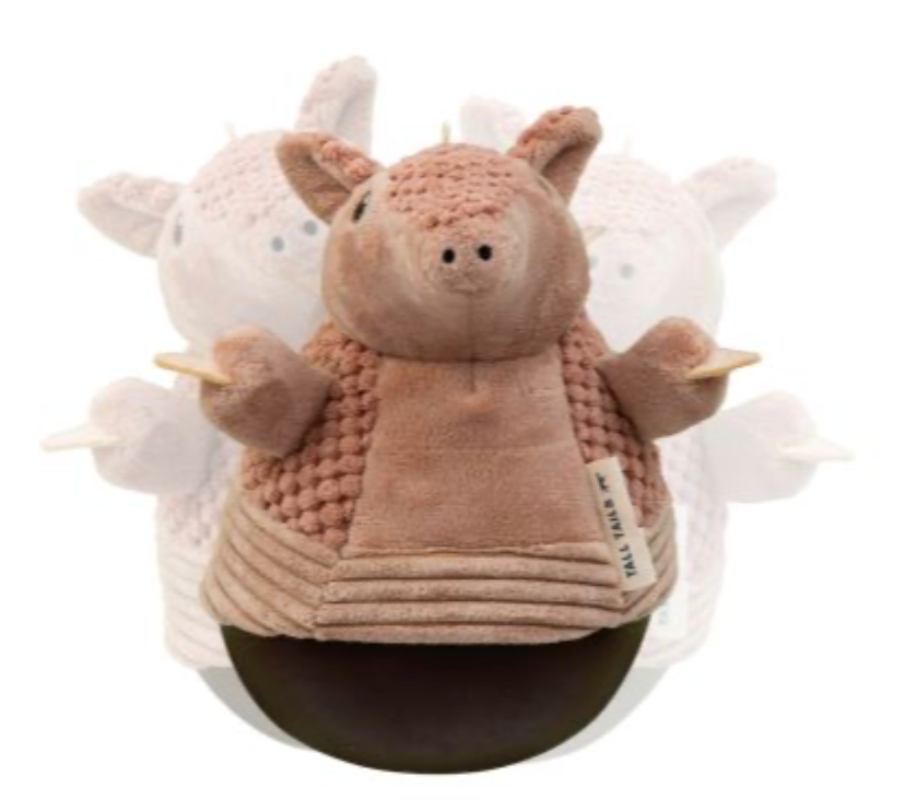 Tall Tails Dog Toy Roly Poly Armadillo 9"