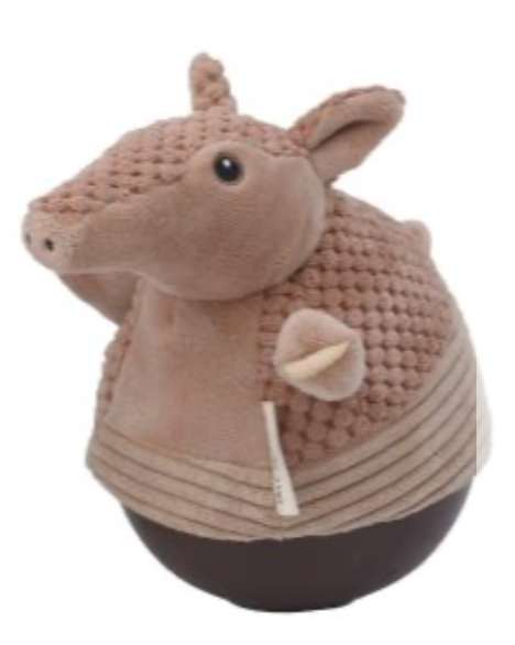 Tall Tails Dog Toy Roly Poly Armadillo 9"