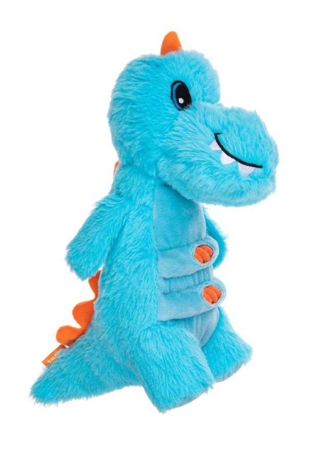 Growl Dog Toy Stomperz Dino Blue