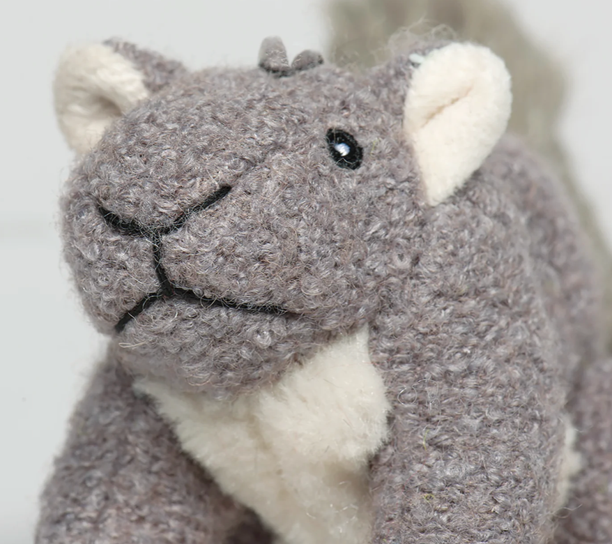 HuggleHounds Dog Toy Plush Big Feller Squirrel
