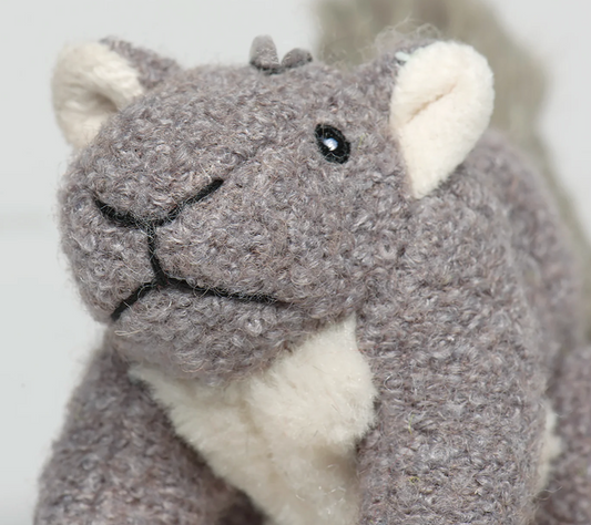 HuggleHounds Dog Toy Plush Big Feller Squirrel