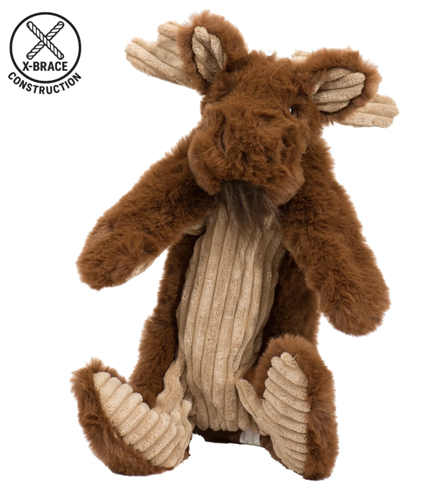 HuggleHounds Dog Toy Rope X-Brace Moose