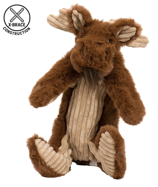HuggleHounds Dog Toy Rope X-Brace Moose