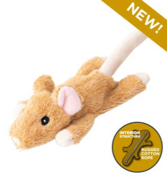 Tall Tails Dog Toy Stuffless Mouse 8"
