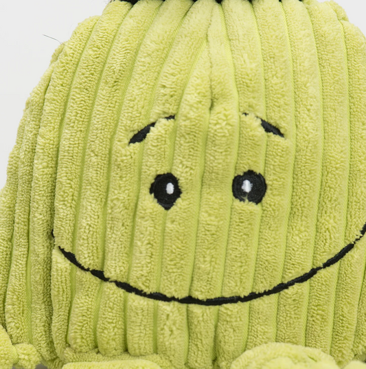 HuggleHounds Dog Toy Knotties Aquaknottie Octopus Citron