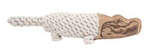 Tall Tails Dog Toy Natual Leather Crunch Crocodile 20"