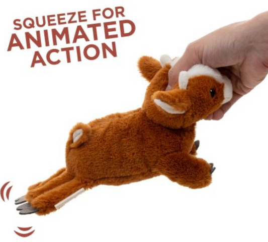 Territory Dog Toy Plush Animated Goat 7"