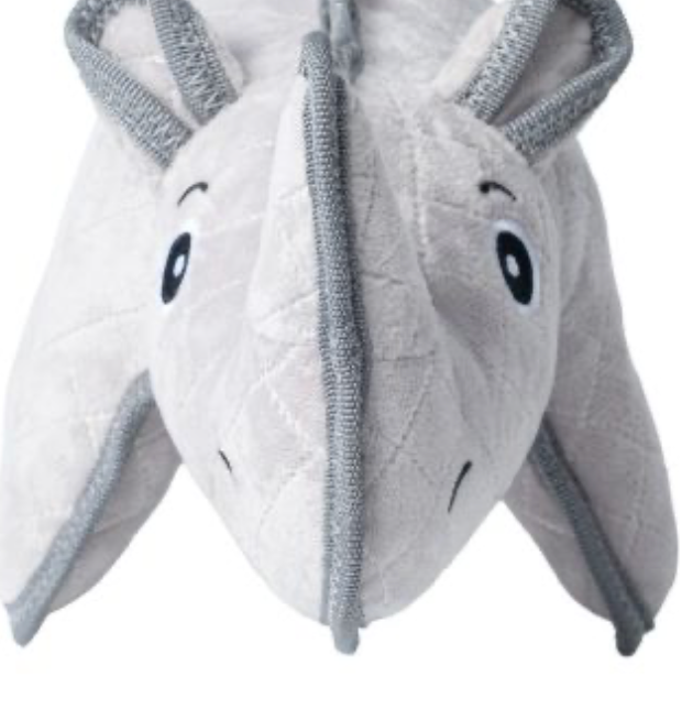 TERRITORY DOG TOY DURABLE PLUSH RHINO 11.5"
