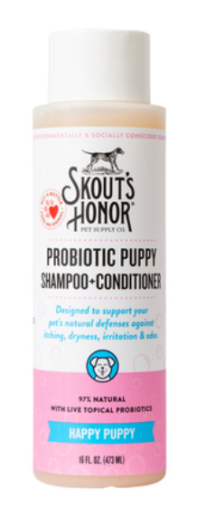 Skout's Honor Dog Grooming Happy Puppy Shampoo + Conditioner 16 oz