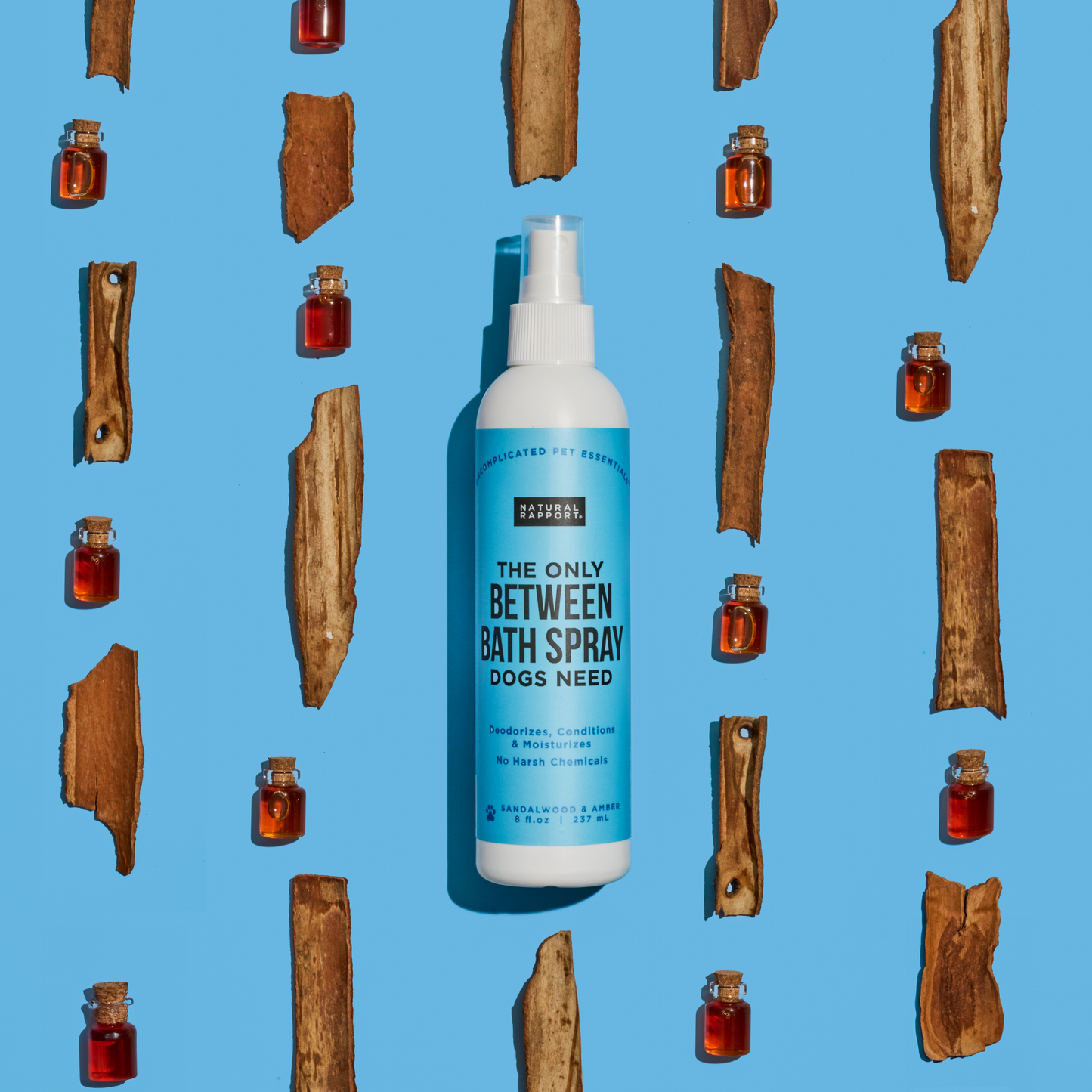 Natural Rapport The Only Between Bath Spray Dogs Need - Amber & Sandalwood