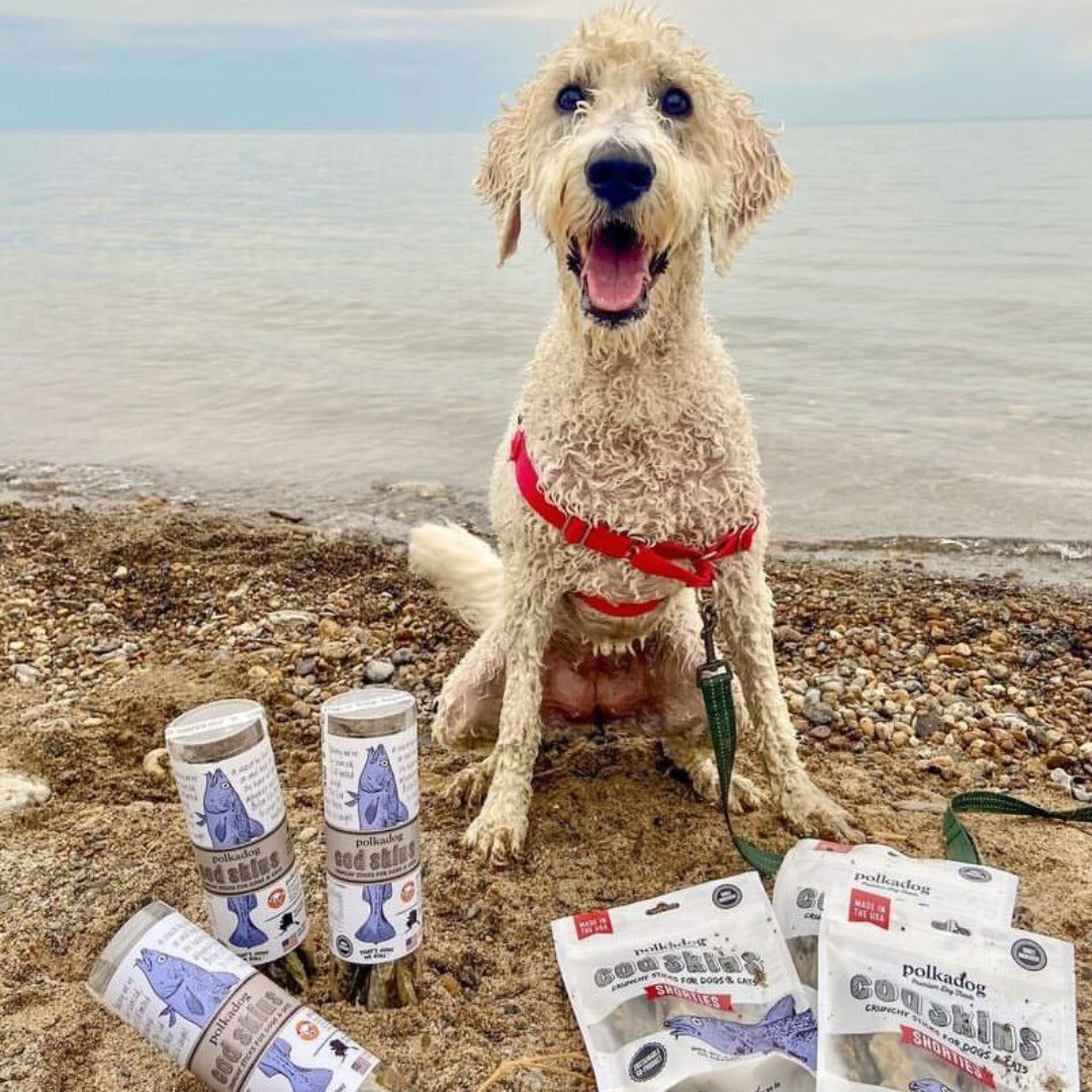 Polkadog Cod Skins - 4.7oz Tube - Dog & Cat Treats