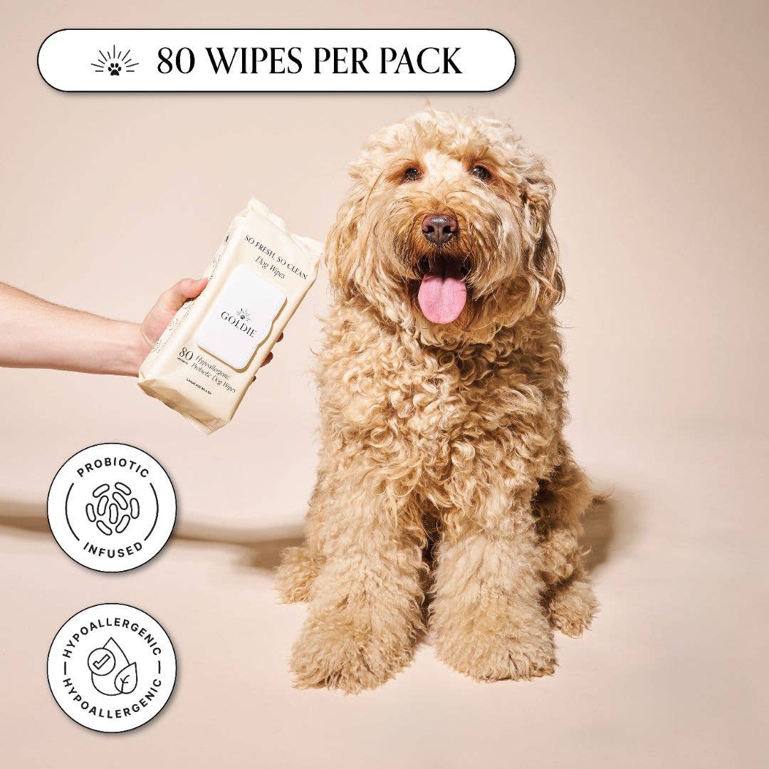 Goldie So Fresh, So Clean Probiotic Dog Wipes